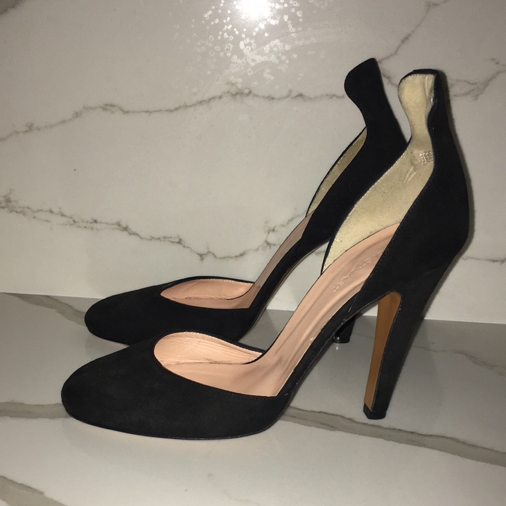 JILL STUART NWOT MADE IN ITALY REAL LEATHER SUEDE Pumps - Elegant D'Orsay Style